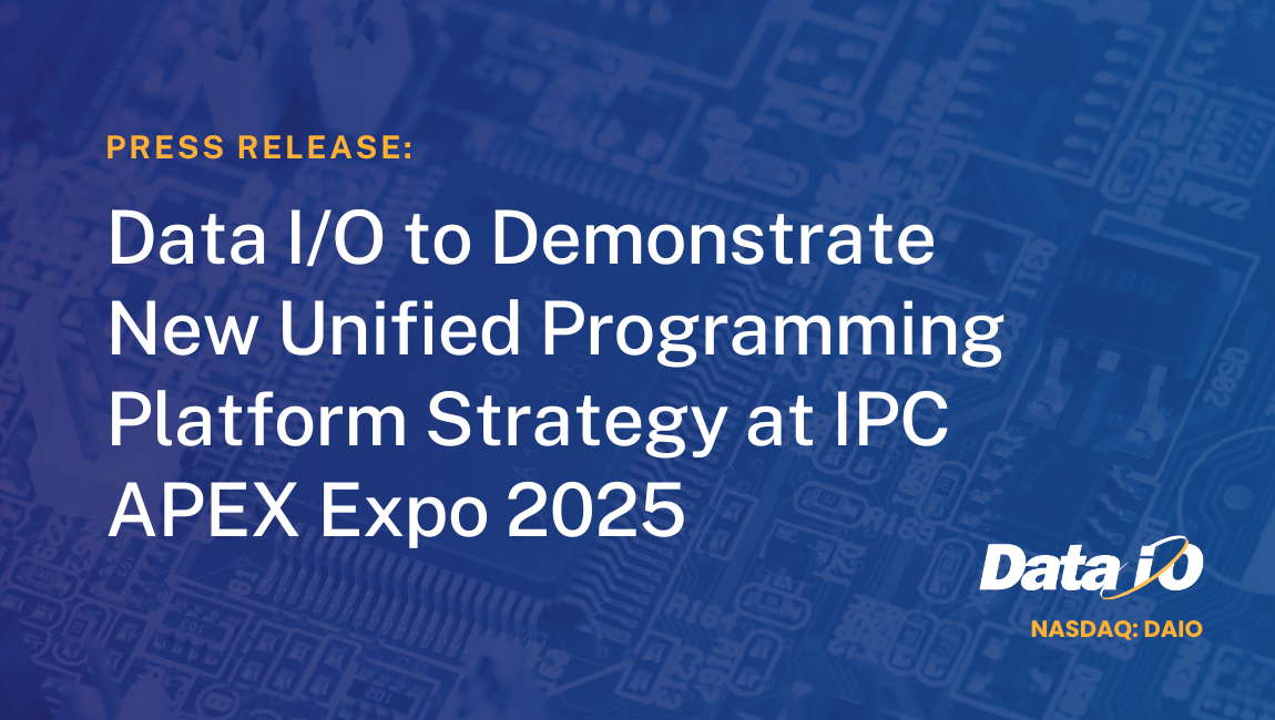 PR Data I/O Demonstrates New Unified Programming Platform Strategy at IPC APEX 2025